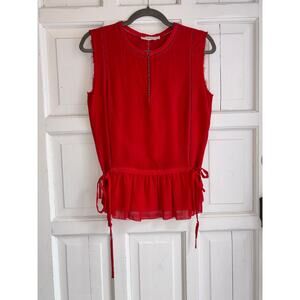 Tory Burch Sleeveless Orange Blouse